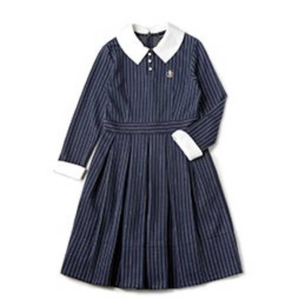 Jane Marple Stripe Jersey Lycée One Piece Gray